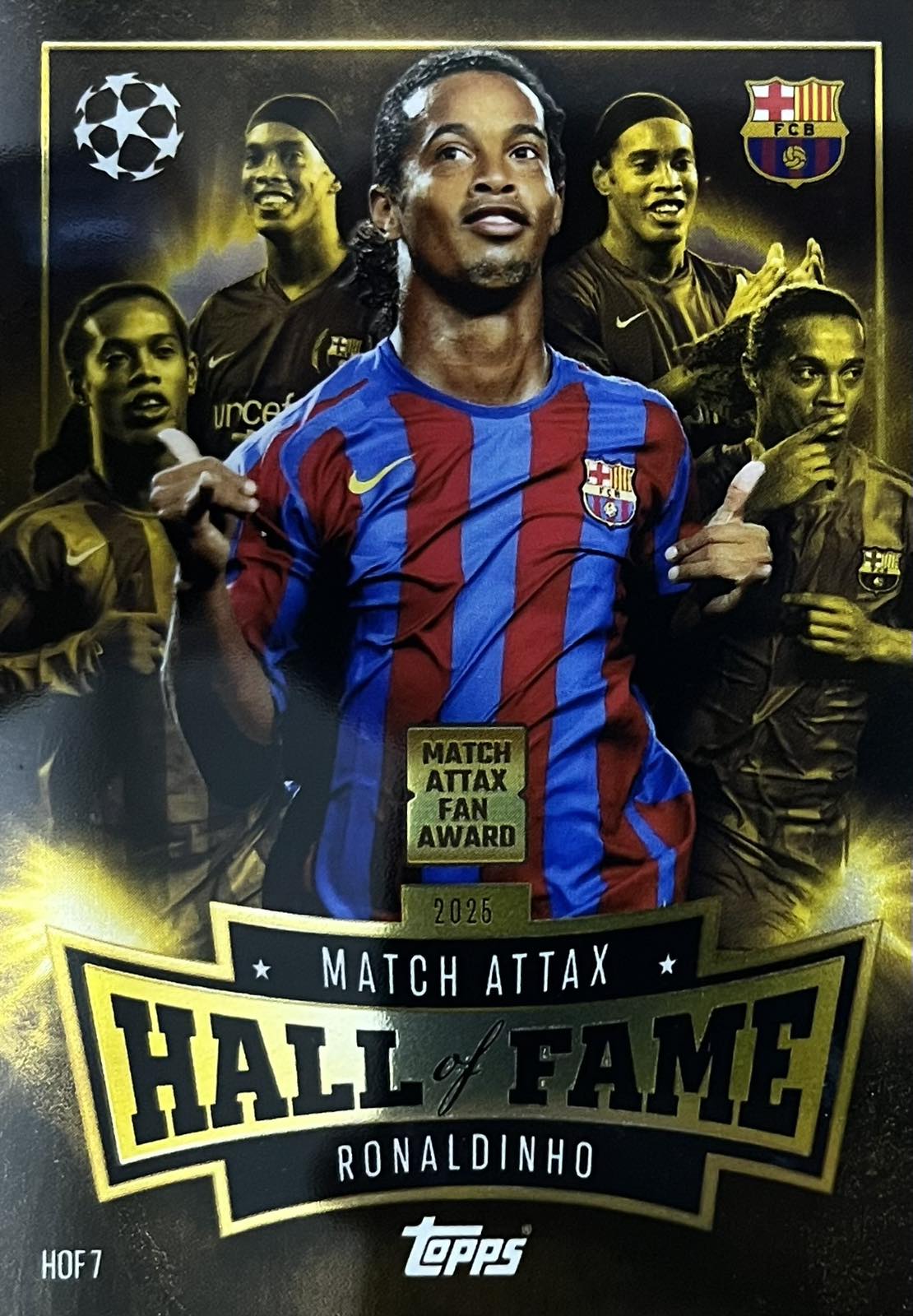 Ronaldinho Hall of Fame Topps Match Attax HOF7