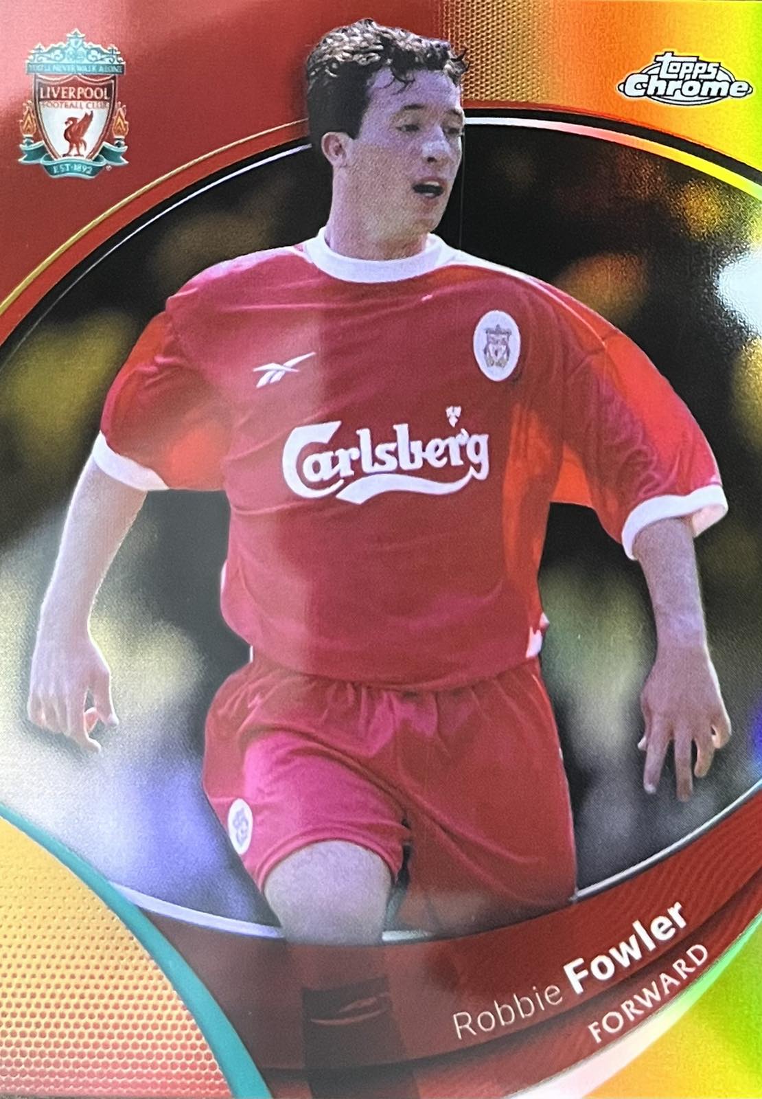 Robbie Fowler Gold Numbered /50 Topps Chrome Liverpool