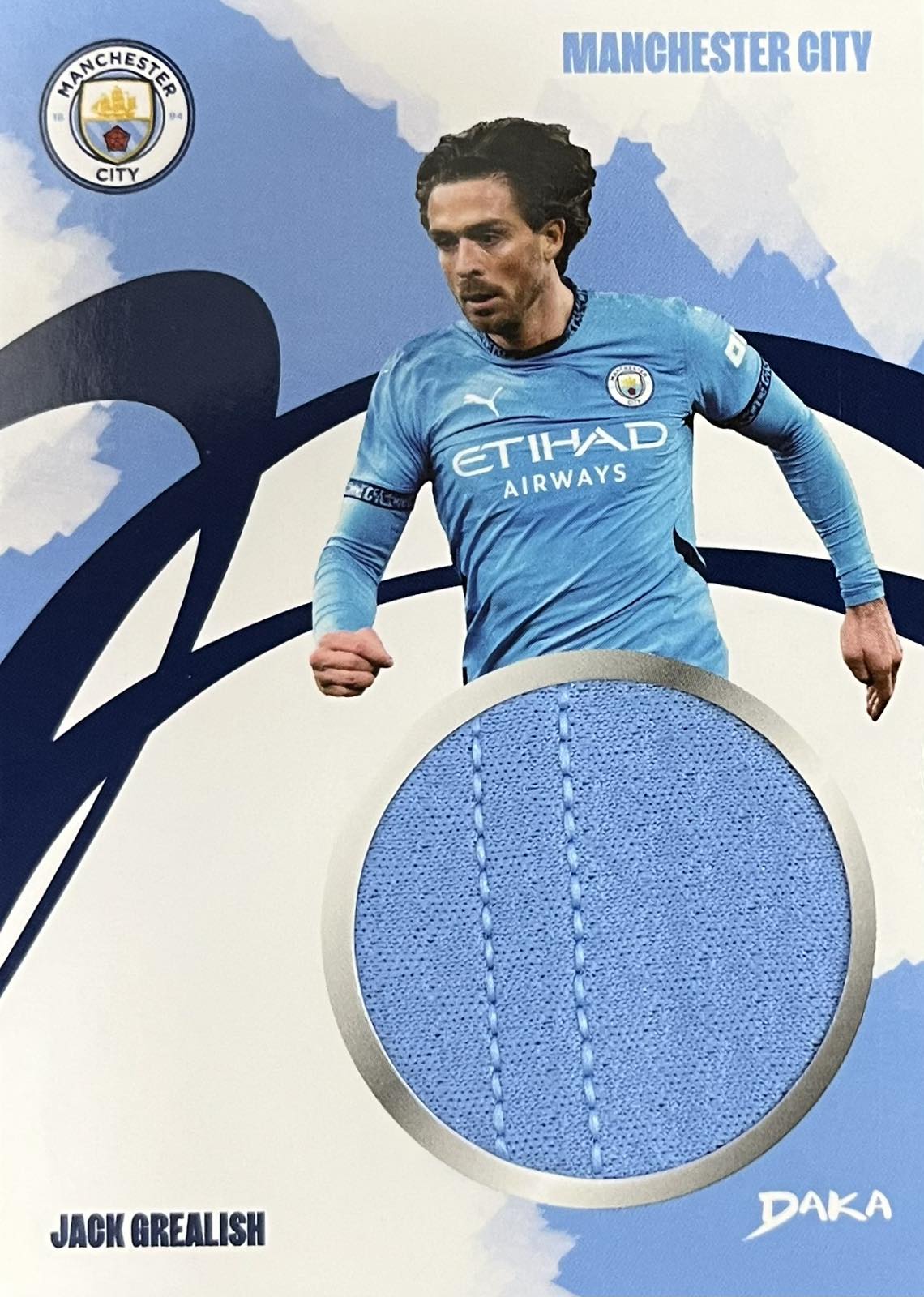 Jack Grealish Player-Worn Patch Daka Manchester City