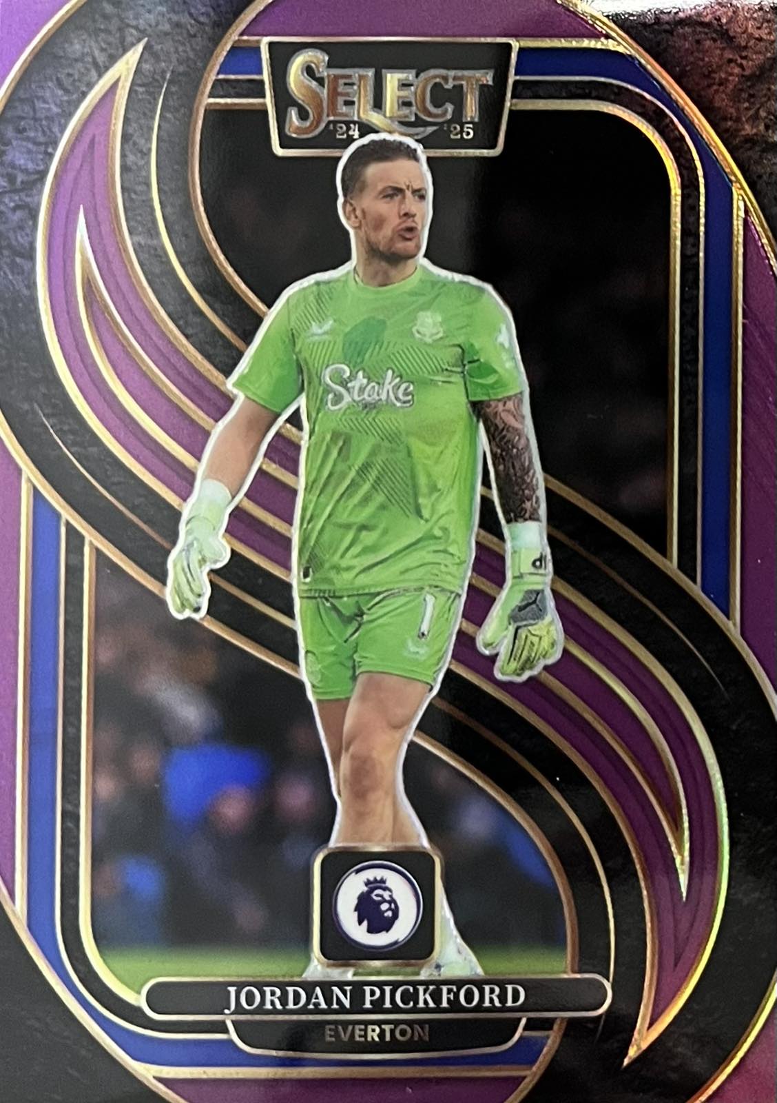 Jordan Pickford Numbered /140 Purple Select Mezzanine