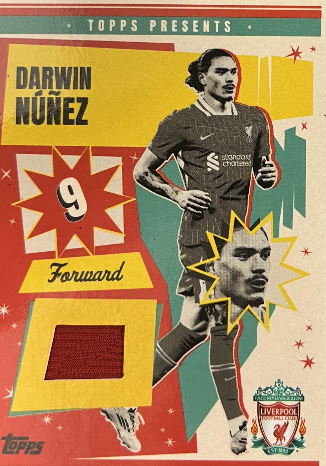 Darwin Nunez Match-Worn Patch Liverpool Team Set