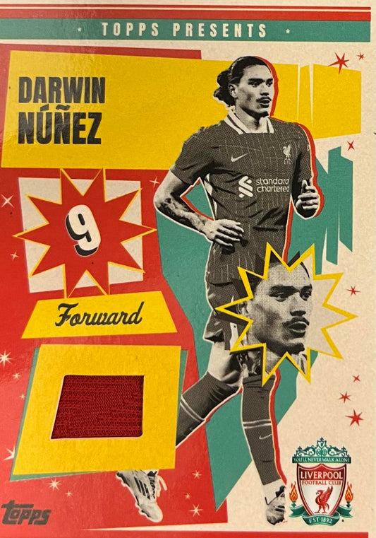 Darwin Nunez Match-Worn Patch Liverpool Team Set