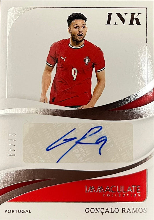 Goncalo Ramos Autograph Numbered /49 Immaculate