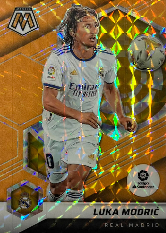 Luka Modric Numbered /25 Orange Mosaic LaLiga