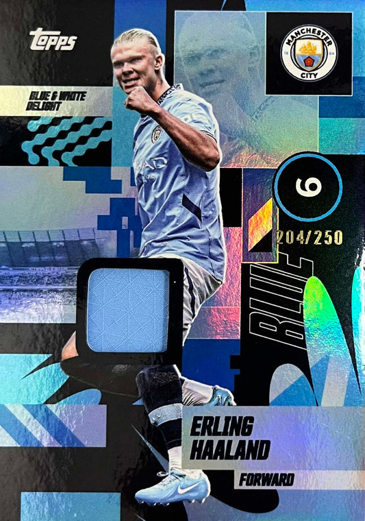 Erling Haaland Match-Worn Patch Numbered /250 Topps