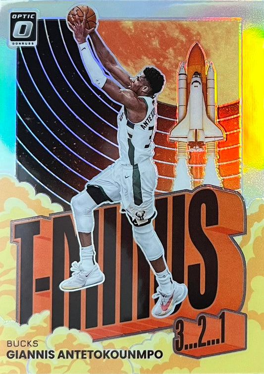 Giannis Antetokounmpo T-Minus Donruss Optic Silver