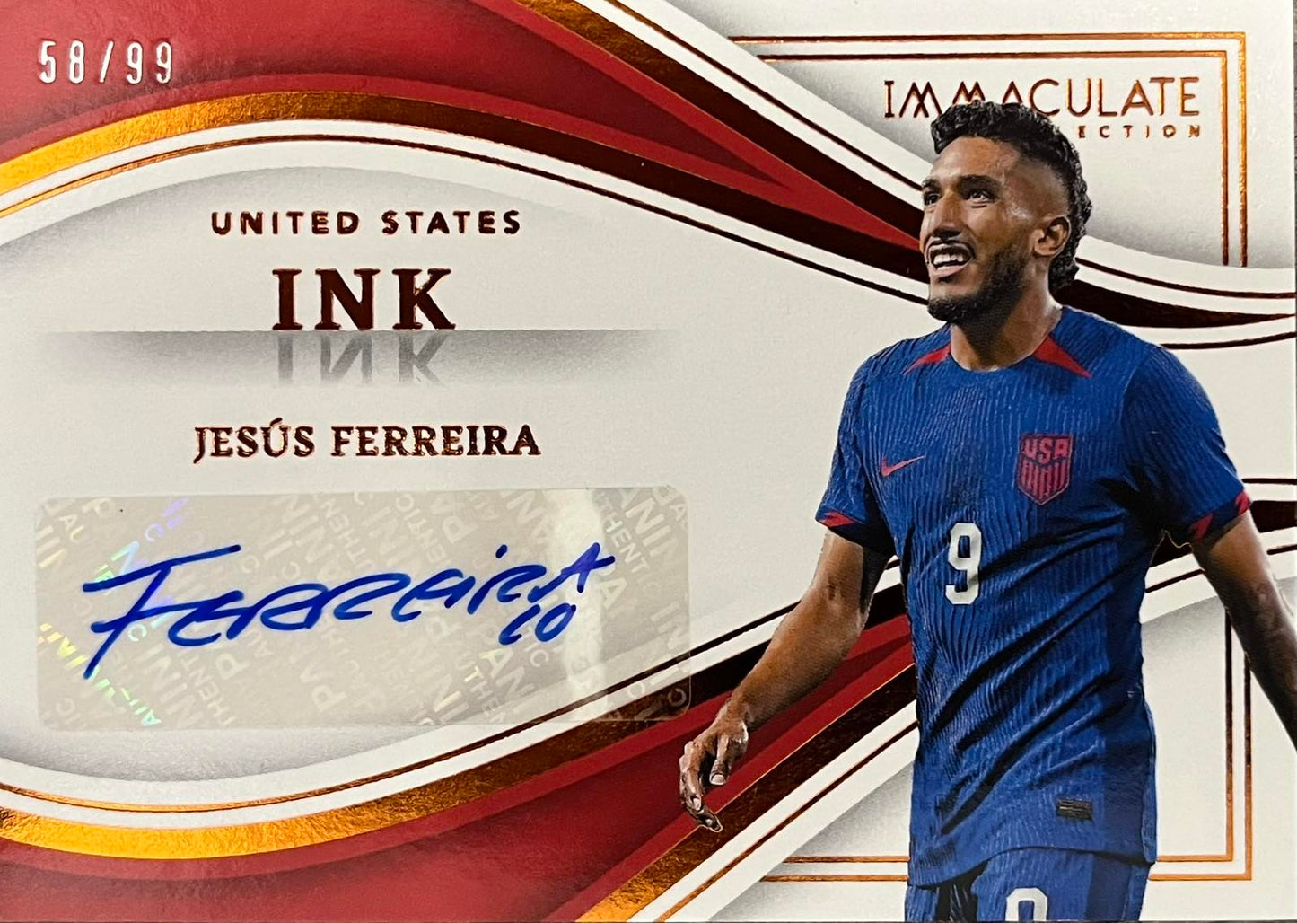 Jesus Ferreira Autograph Numbered /99 Immaculate