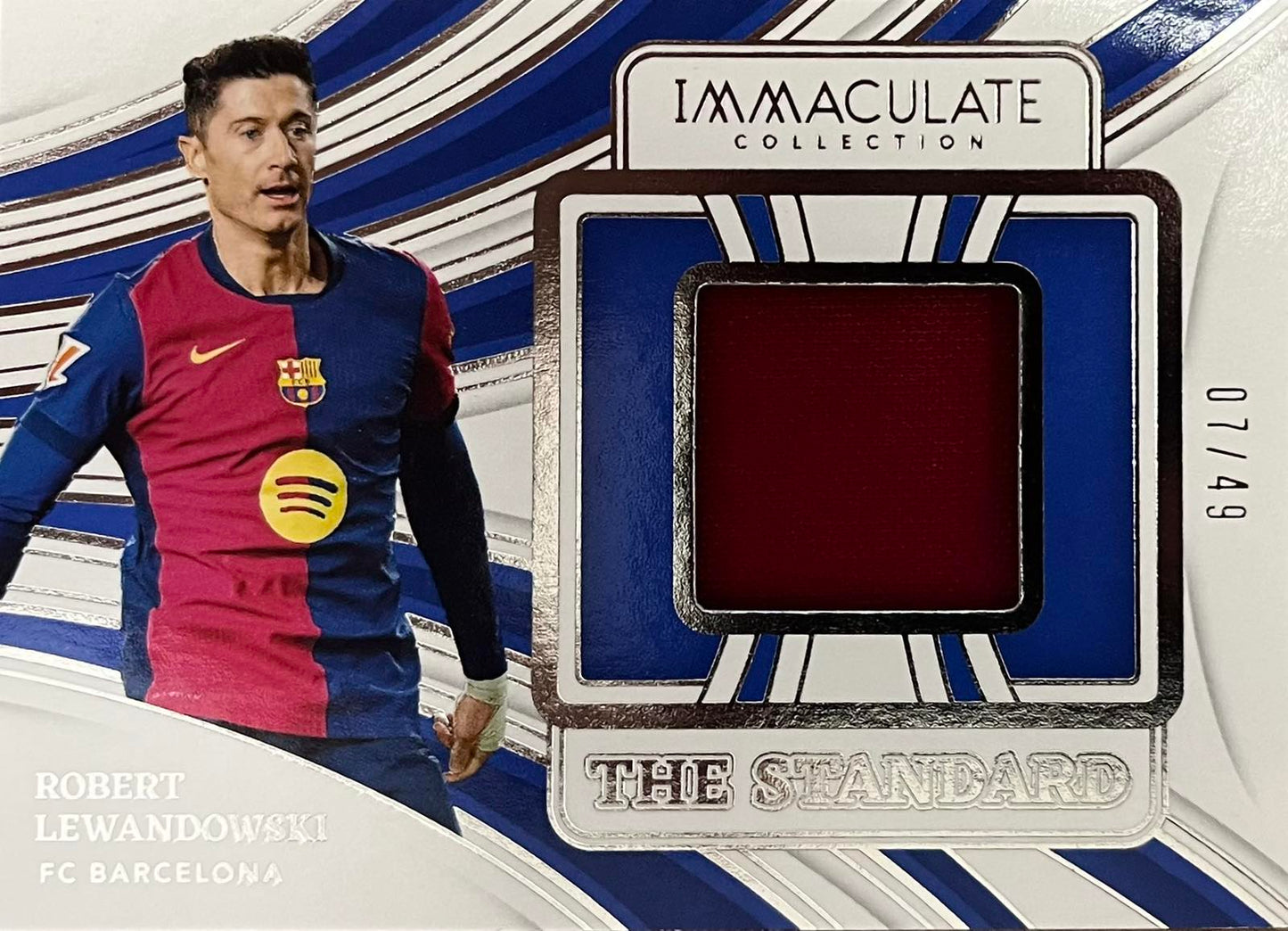 Robert Lewandowski Patch Numbered /49 Immaculate The Standard