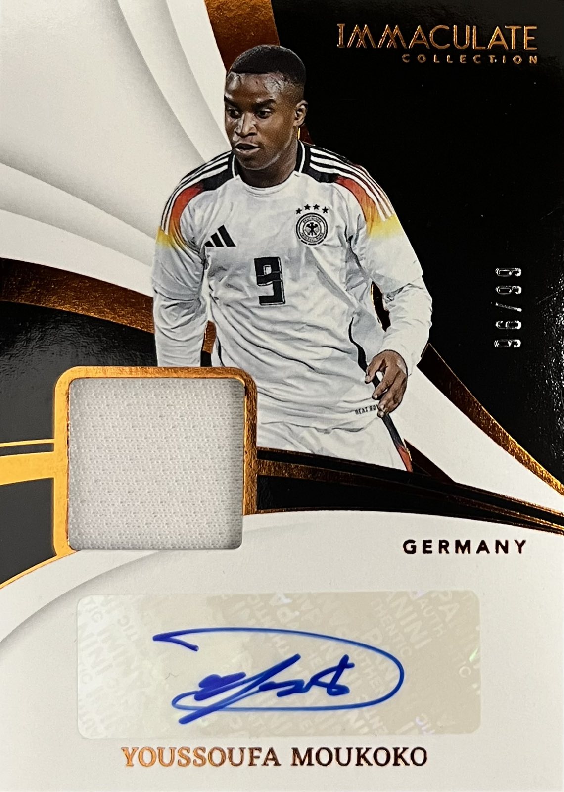 Yousouffa Moukoko Patch Autograph Numbered /99 Immaculate
