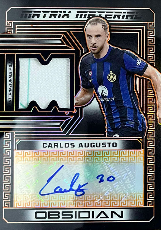 Carlos Augusto Patch Autograph Numbered /99 Obsidian
