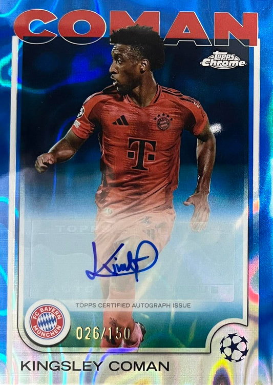 Kingsley Coman Autograph Numbered /150 Topps Chrome