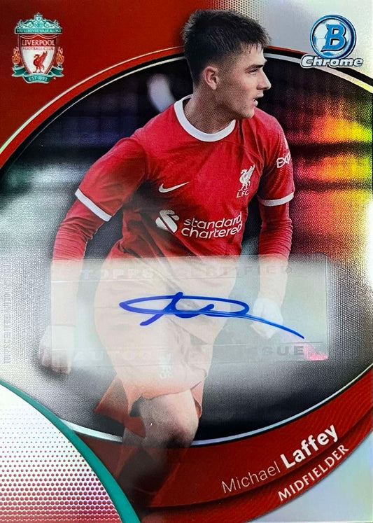 Michael Lafey Autograph Topps Chrome Liverpool