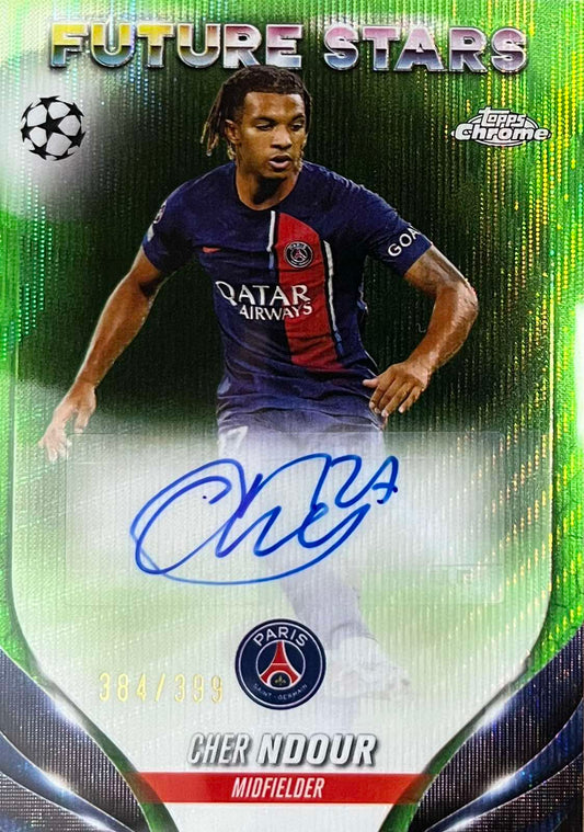 Cher Ndour Autograph Numbered /399 Future Stars Topps Chrome