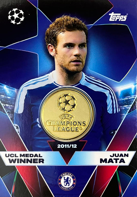 Juan Mata Topps Match Attax 25/26 UCL Medal Winner Relic Card