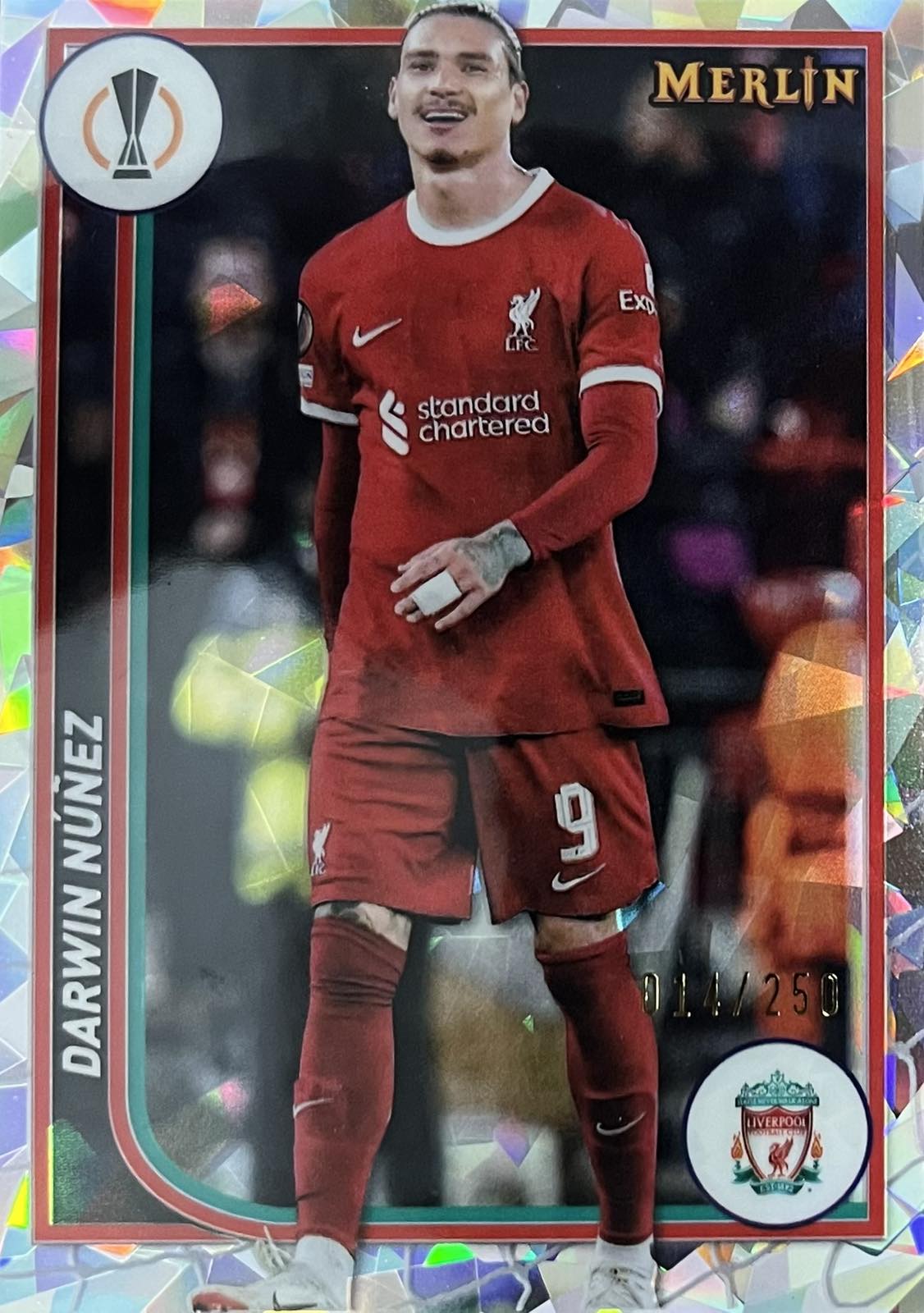 Darwin Nunez Numbered /250 Topps Merlin