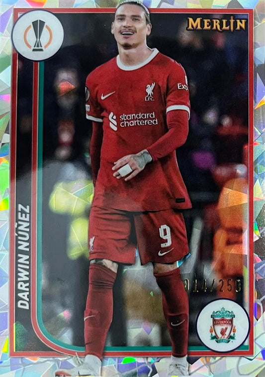 Darwin Nunez Numbered /250 Topps Merlin