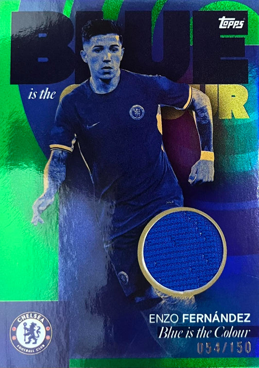 Enzo Fernandez Player-Worn Patch Numbered /250 Chelsea Team Set