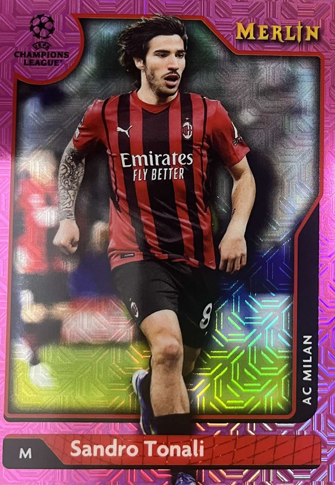 Sandro Tonali Numbered /275 Topps Merlin