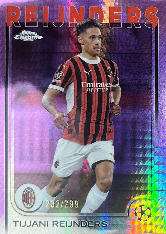Tijjani Reijnders Numbered /299 Topps Chrome
