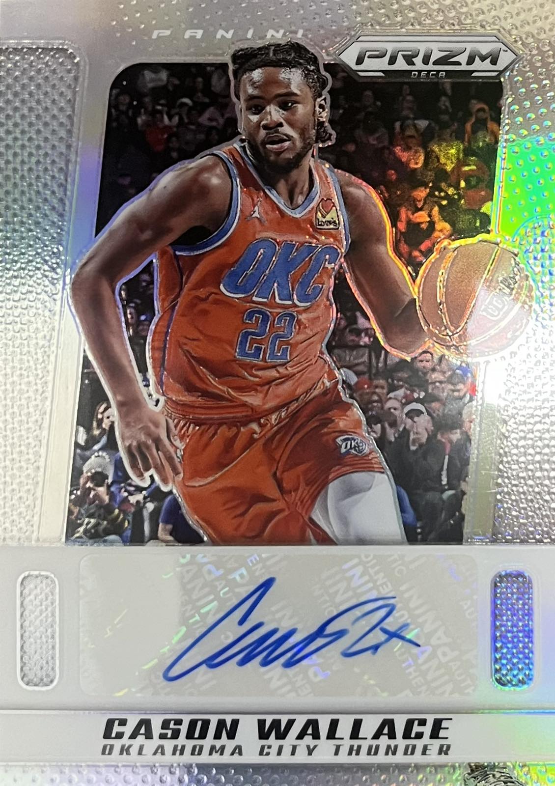 Cason Wallace Autograph NBA Prizm Deco