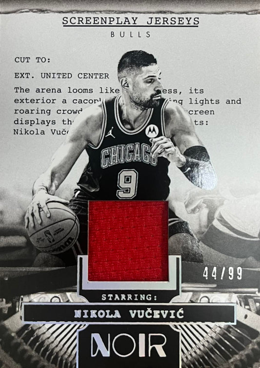 Nikola Vucevic Game-Worn Patch Numbered /99 Panini Noir