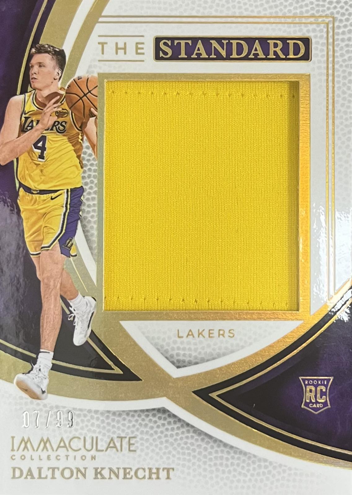 Dalton Knecht Rookie Patch Numbered /99 Immaculate