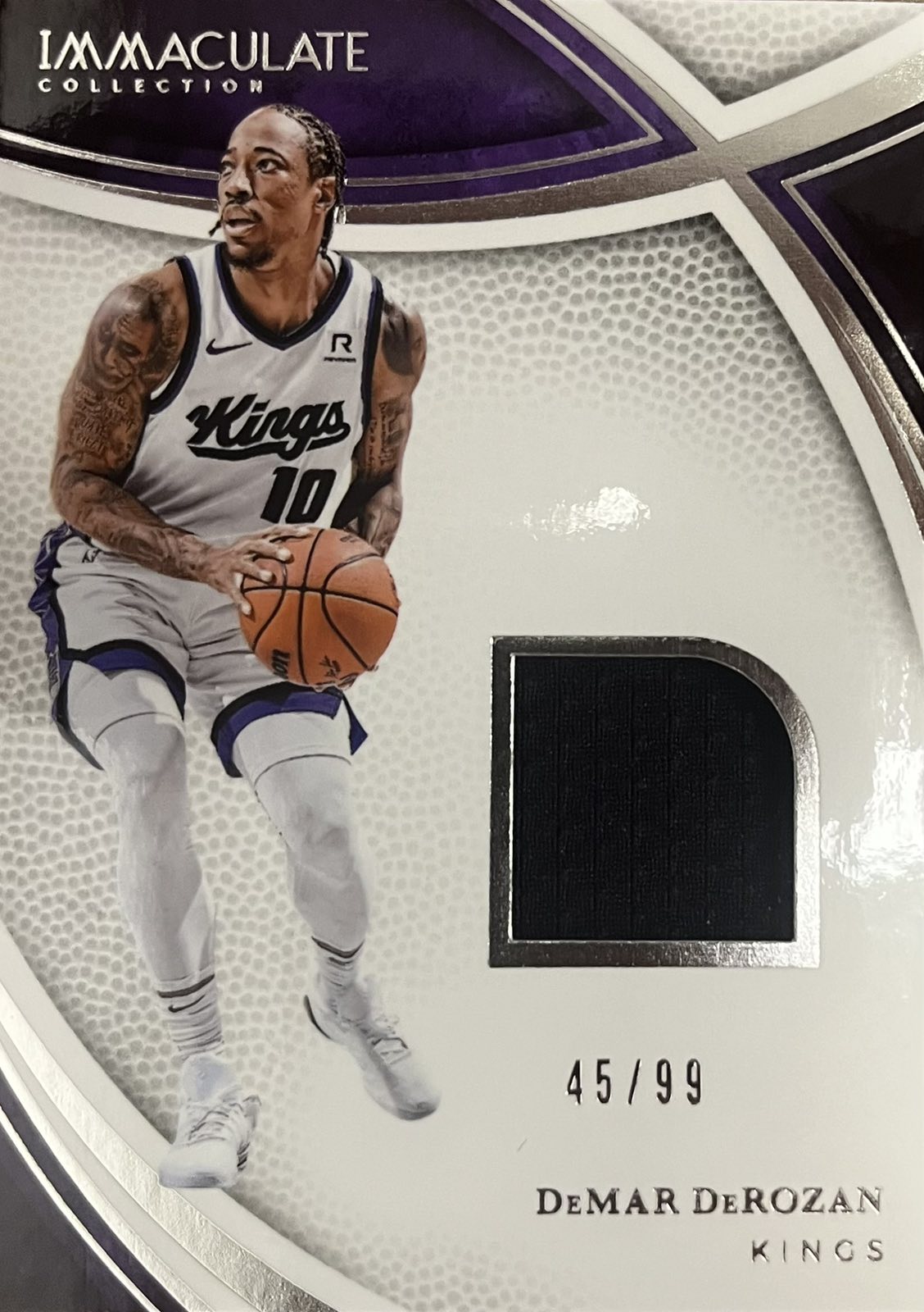Demar DeRozan Game-Worn Patch Numbered /99 Immaculate