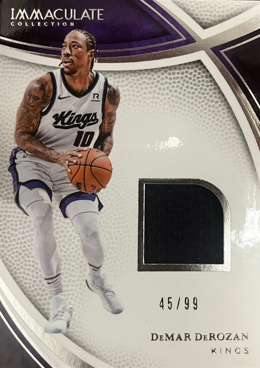 Demar DeRozan Game-Worn Patch Numbered /99 Immaculate