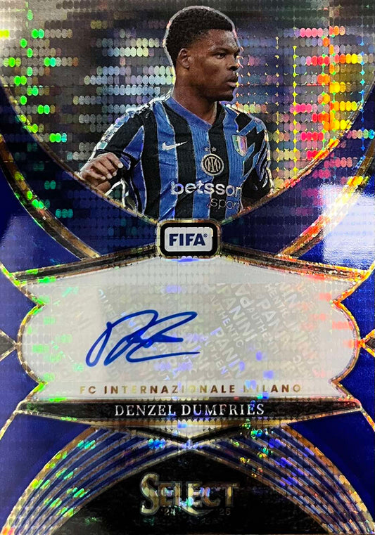 Denzel Dumfries Autograph Blue Pulsar Select