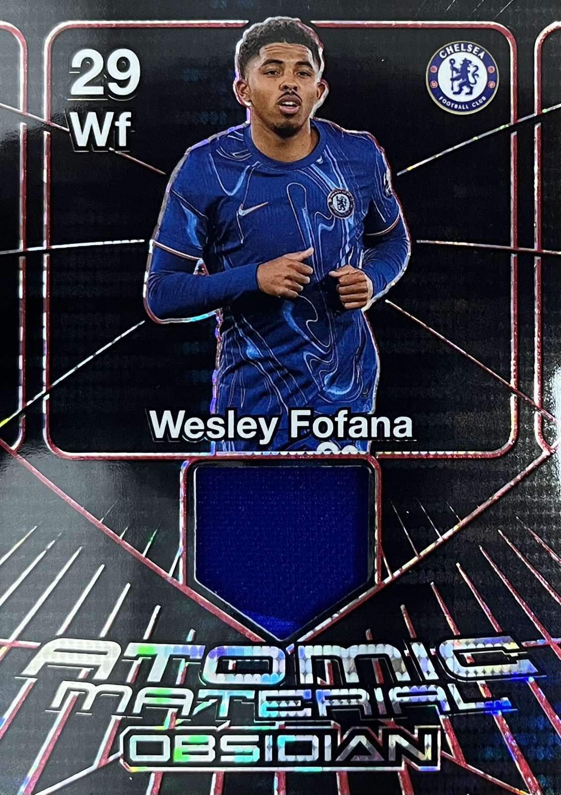 Wesley Fofana Patch Numbered /49 Panini Obsidian