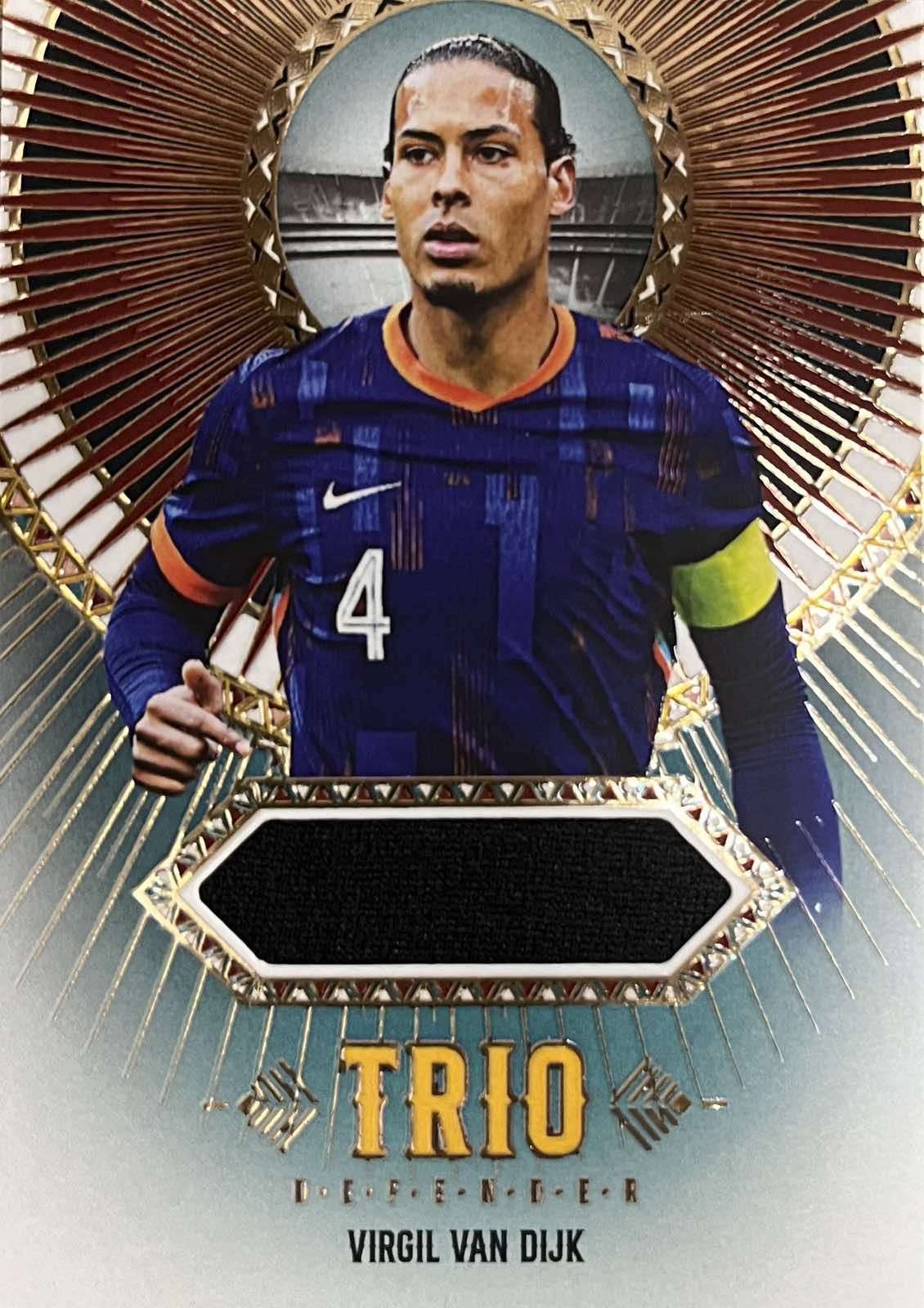 Virgil Van Dijk Match-Worn Patch Numbered /20 Futera