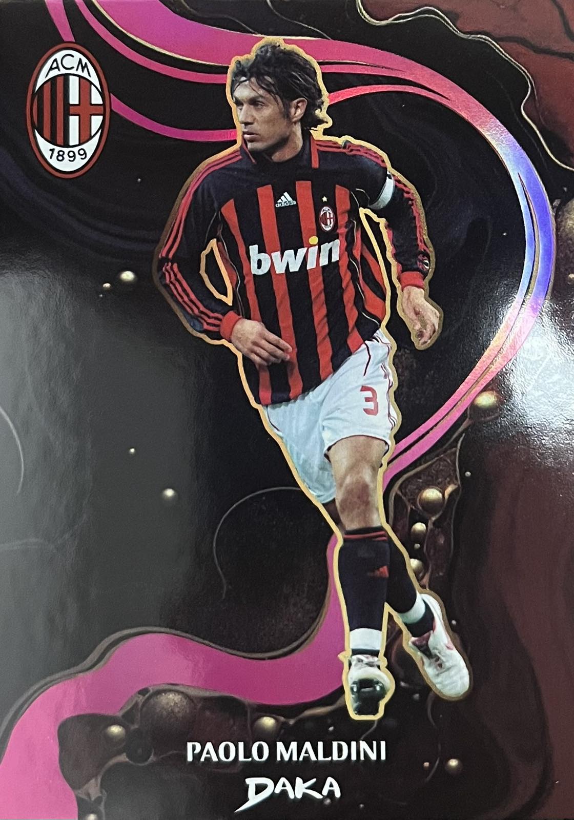 Paolo Maldini Numbered /99 Daka AC Milan