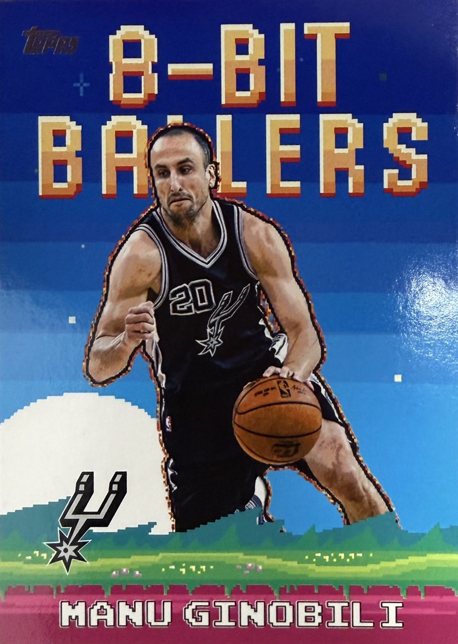 Manu Ginobili #8B-29 8-Bit Ballers 2025-26 Topps Flagship