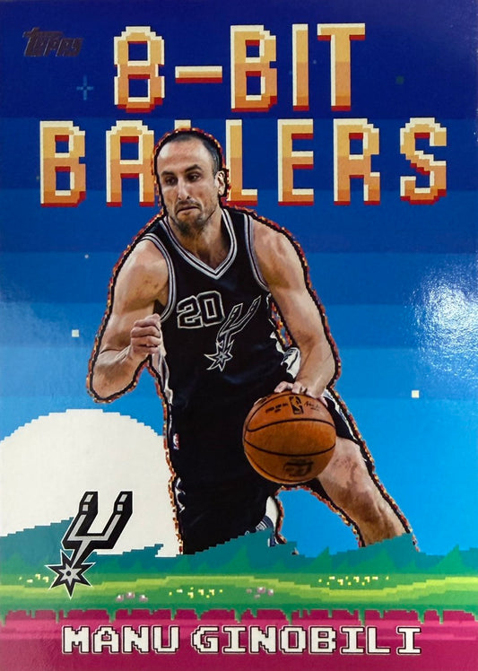 Manu Ginobili #8B-29 8-Bit Ballers 2025-26 Topps Flagship