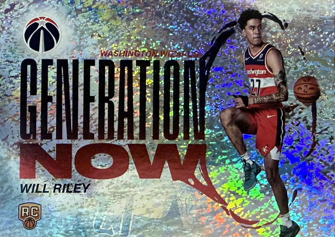 Will Riley RC #GN-21 2025/26 Topps Basketball Sand Glitter Generation Now Will Riley RC #GN-21