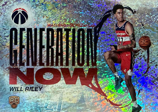 Will Riley RC #GN-21 2025/26 Topps Basketball Sand Glitter Generation Now Will Riley RC #GN-21