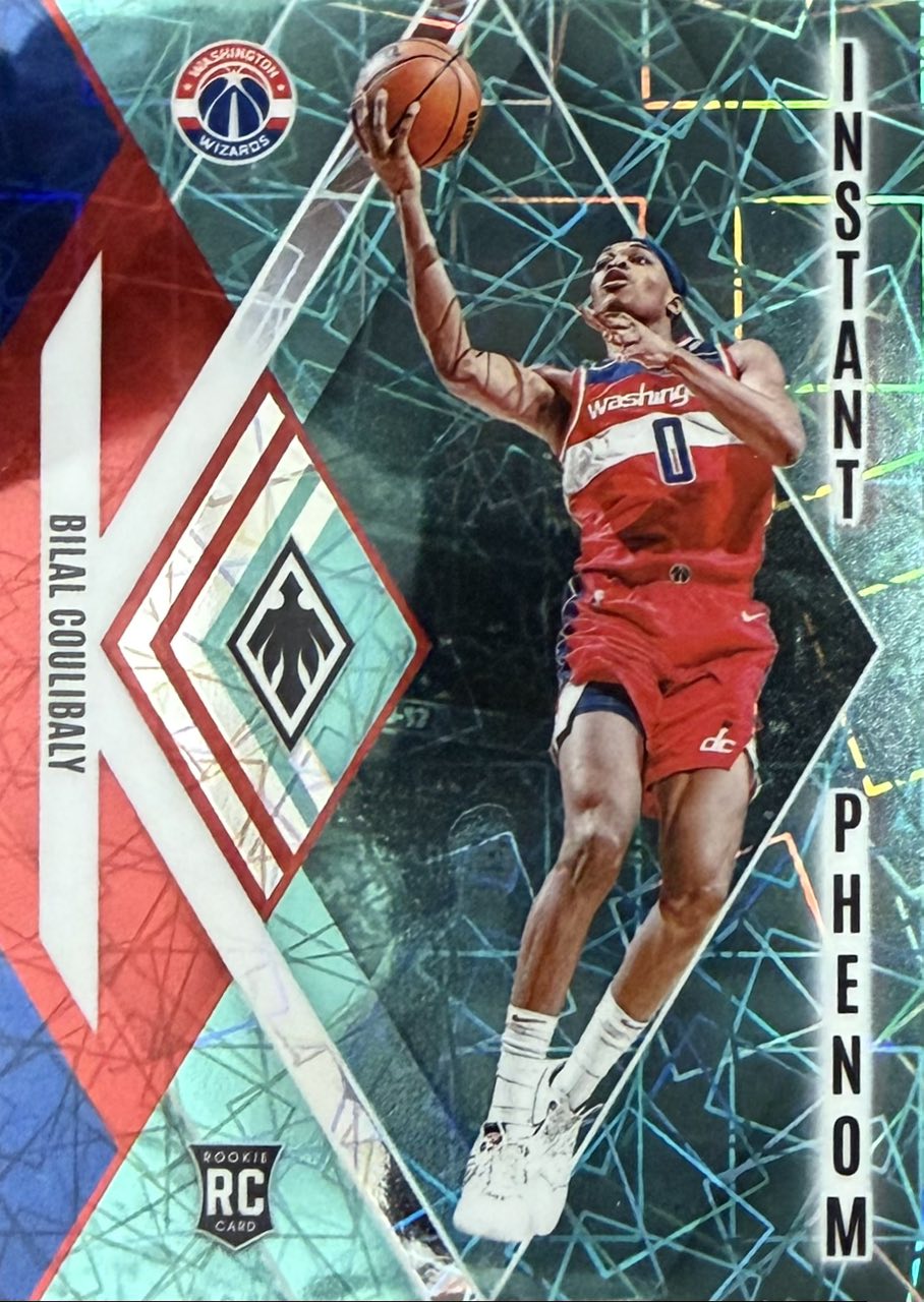 Bilal Coulibaly Teal Lazer Rookie 2023-24 Panini Phoenix Instant Phenom #15