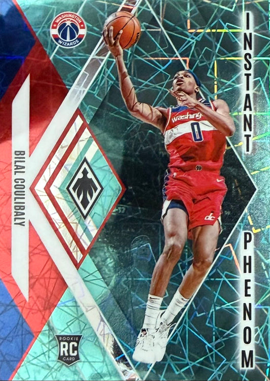 Bilal Coulibaly Teal Lazer Rookie 2023-24 Panini Phoenix Instant Phenom #15