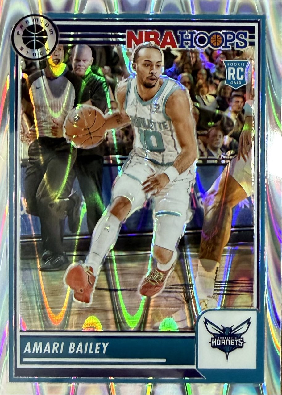 Amari Bailey 2023-24 Panini NBA Hoops Premium Stock Seismic Prizm #236 Hornets