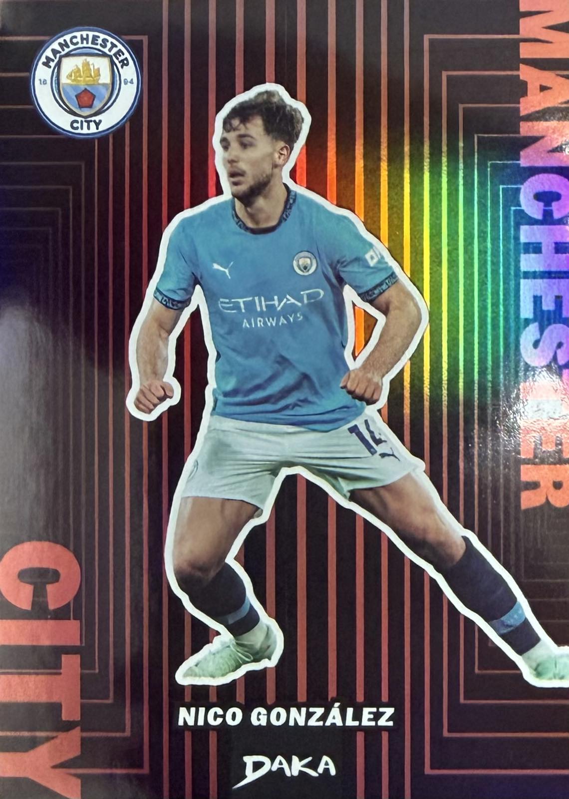 Nico Gonzalez Numbered /50 Daka Manchester City