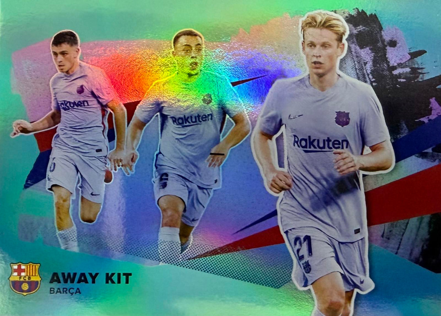 Barcelona Away Kit Numbered /40 Team Set
