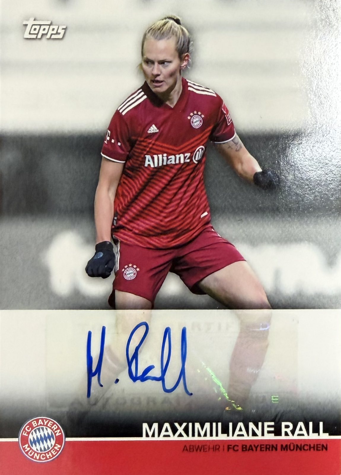 Maximiliane Rall Autograph Bayern Munich Team Set
