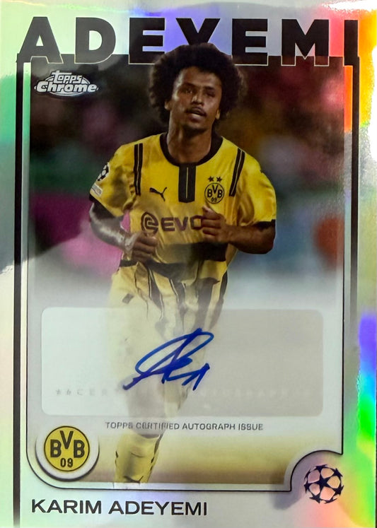 Karim Adeyemi Autograph Topps Chrome