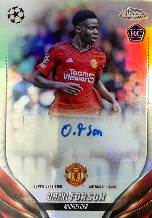 Omari Forson Rookie Autograph Topps Chrome