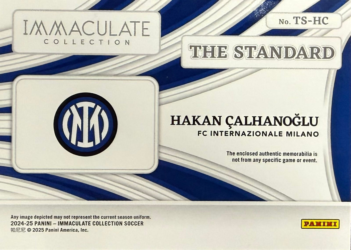Hakan Calhanoglu Patch Numbered /75 Immacculate