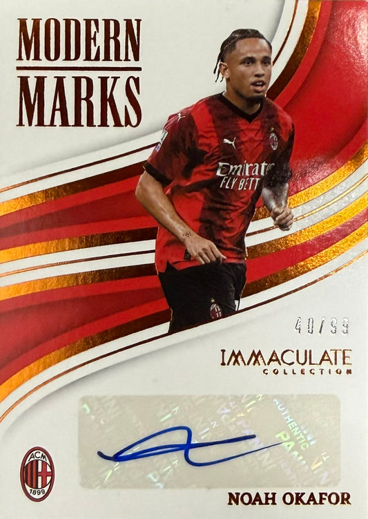 Noah Okafor Autograph Numbered /99 Immaculate