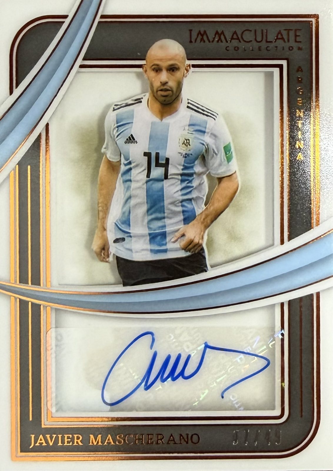 Javier Mascherano Autograph Numbered /49 Immaculate
