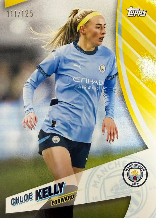 Chloe Kelly Numbered /125 Topps Manchester City Blue Moon