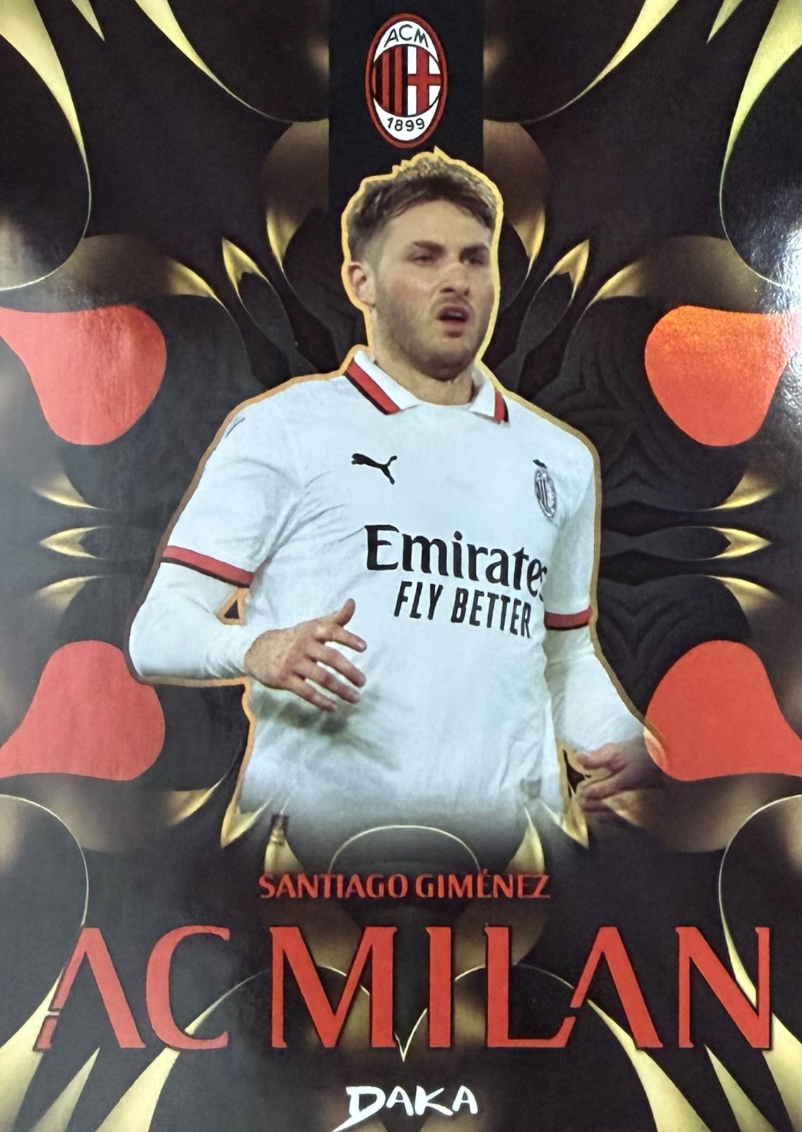 Santiago Gimenez Numbered /50 Daka AC Milan