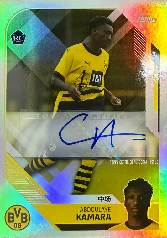 Abdoulaye Kamara Rookie Autograph Topps Borussia China Edition